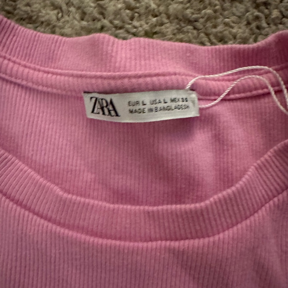 Zara Pink Ruffle Top - Picture 4 of 5